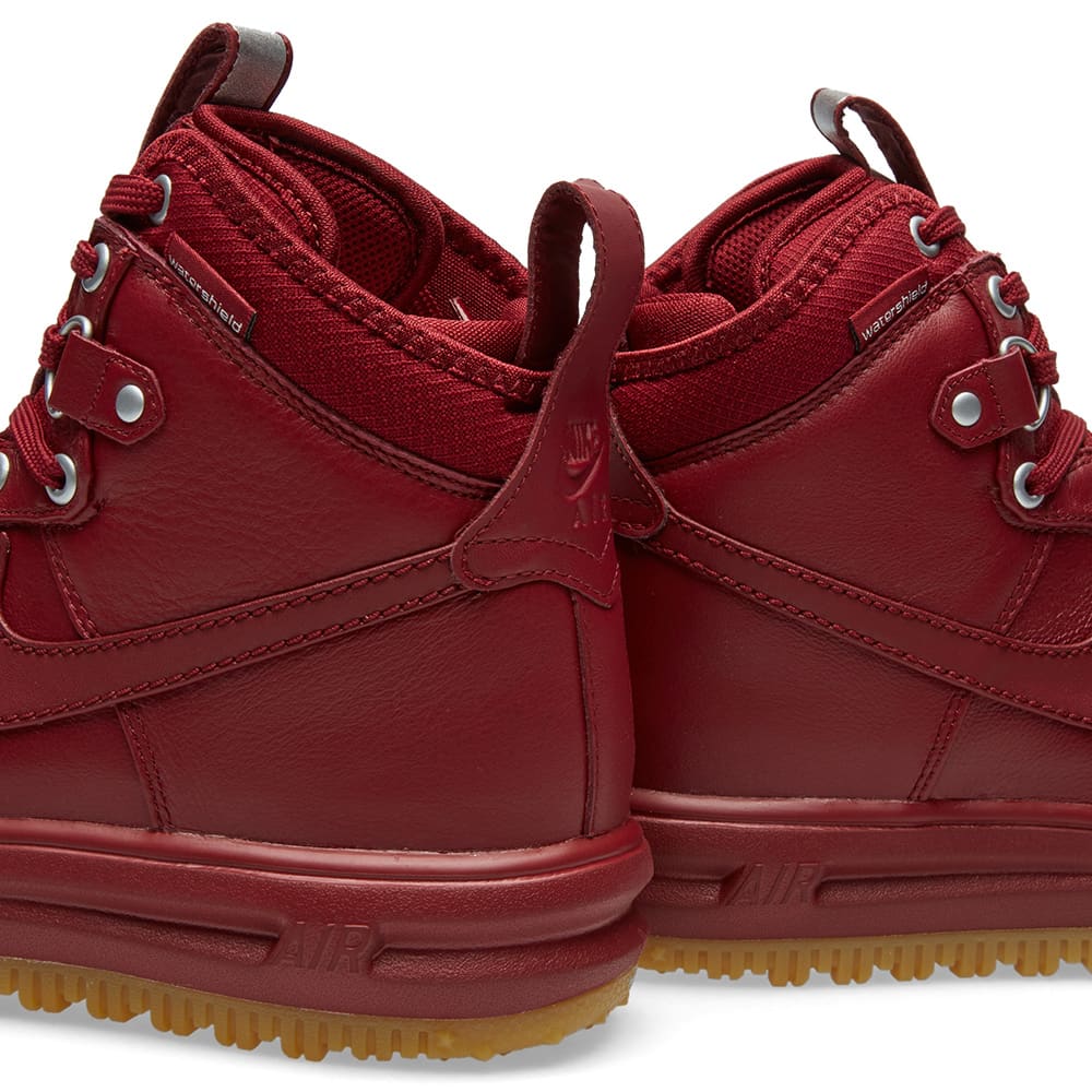 nike lunar force 1 duckboot team red gum
