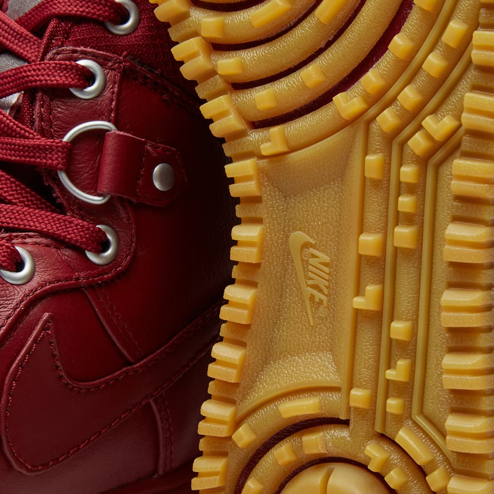 nike lunar force 1 duckboot team red gum