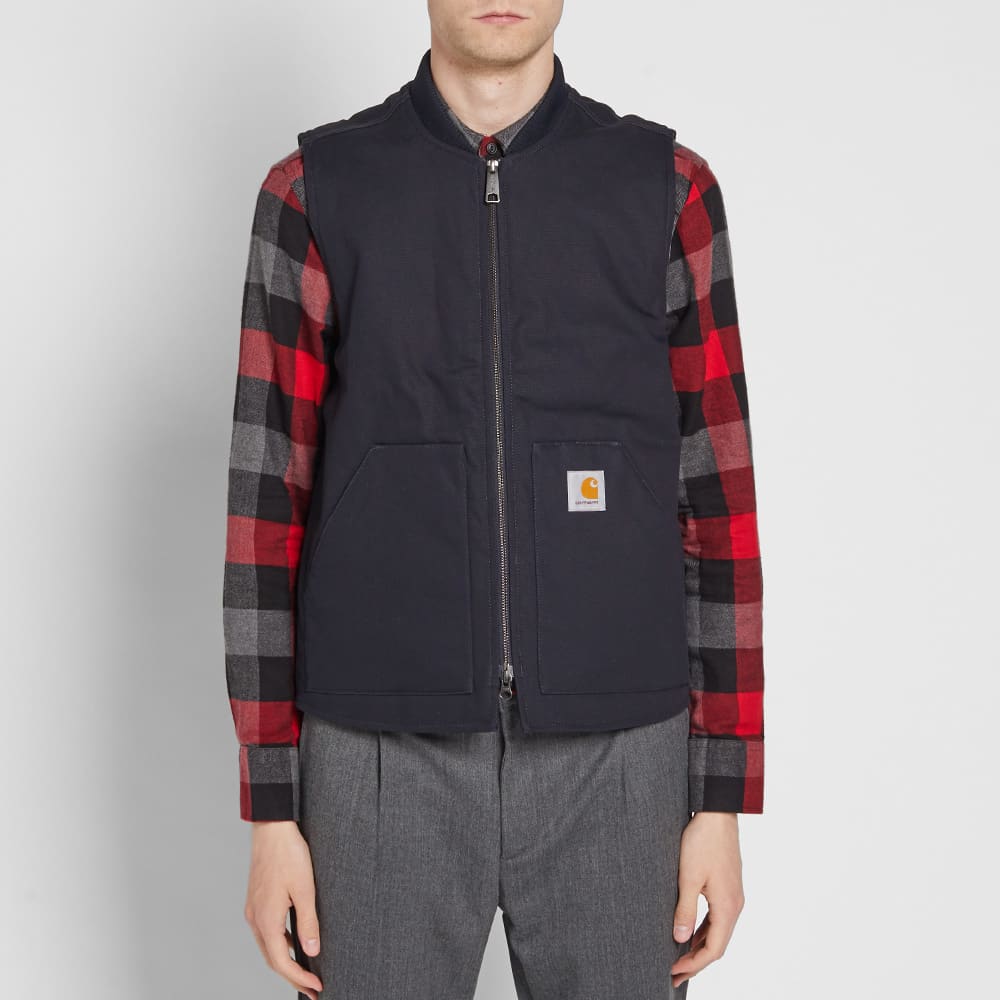 Carhartt WIP Vest Dark Navy Canvas END.