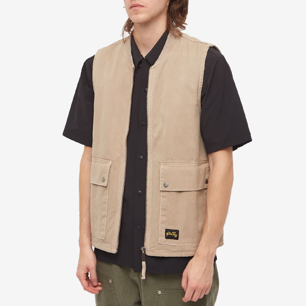 Stan Ray Works Vest Khaki Duck END. (Global)