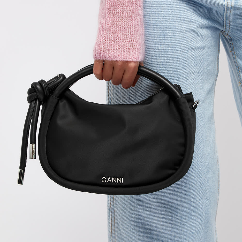 mini knot bag ganni