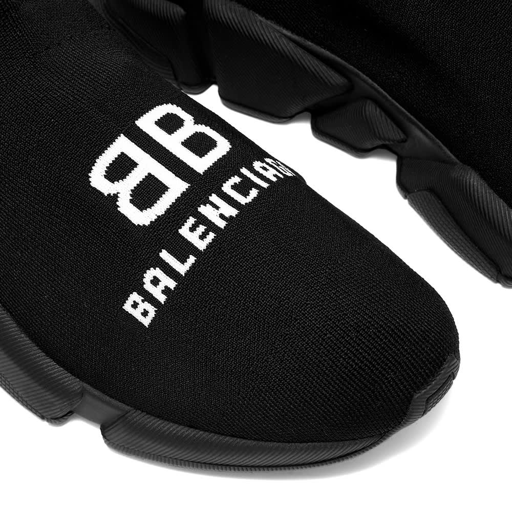 Balenciaga BB Logo Speed Runner Black & White | END. (KR)