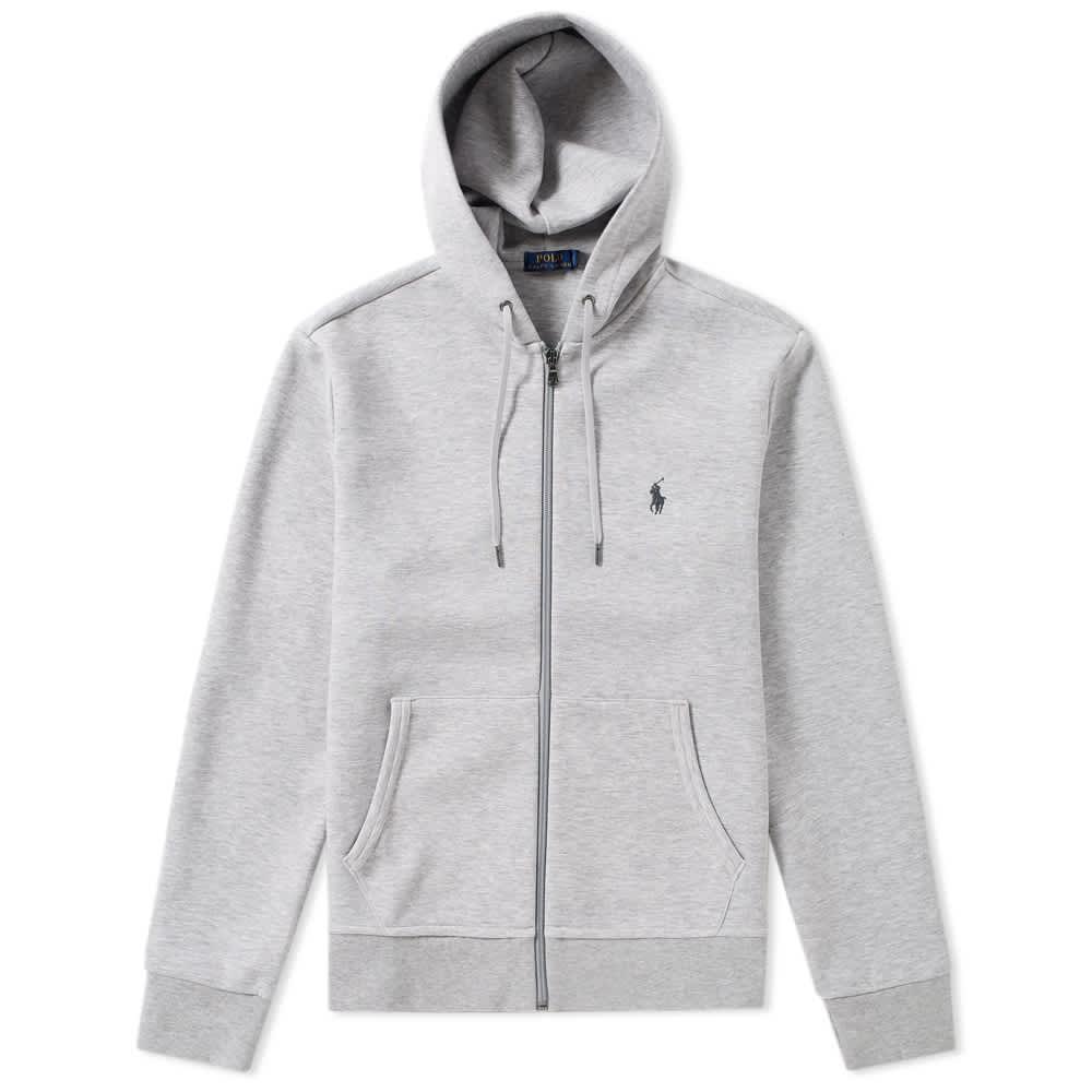 Polo Ralph Lauren Double Knit Tech Fleece Zip Hoody Spring Heather ...