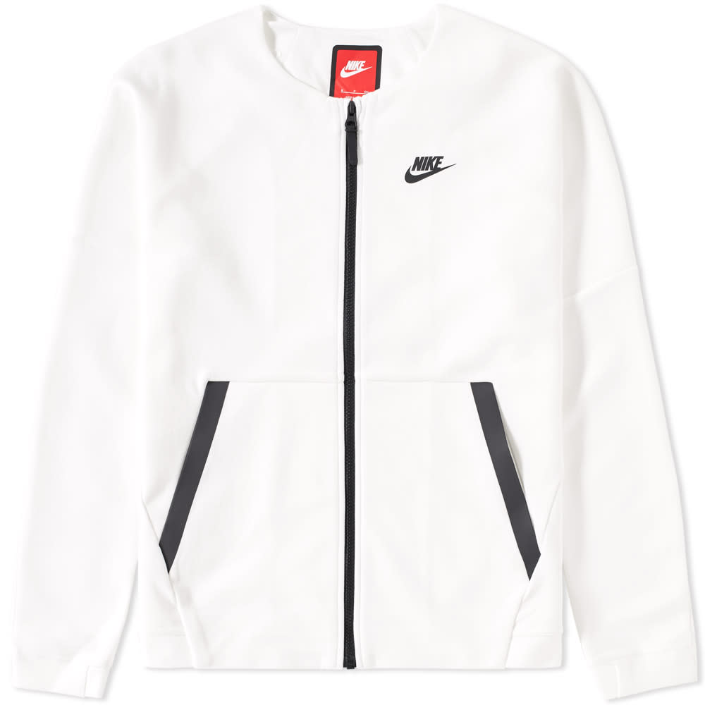 Nike Women's Tech Fleece Jacket White & Black END.