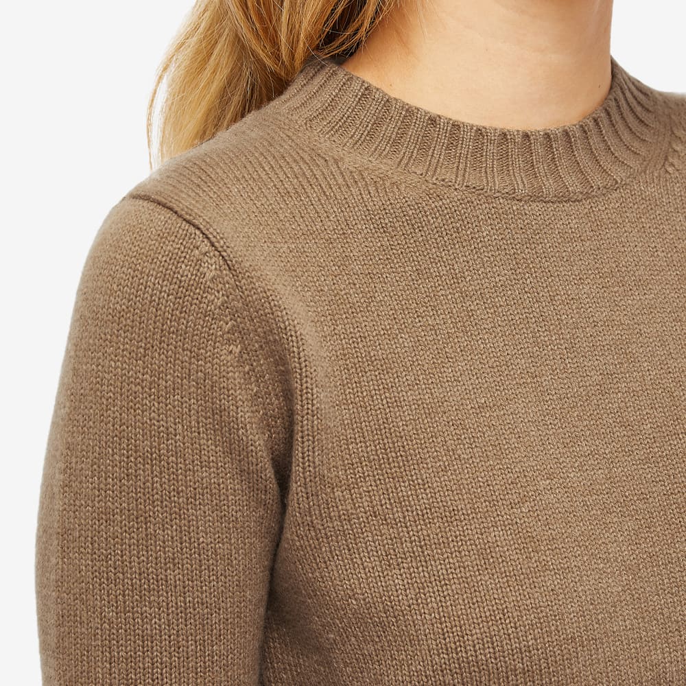 cropped camel jumper