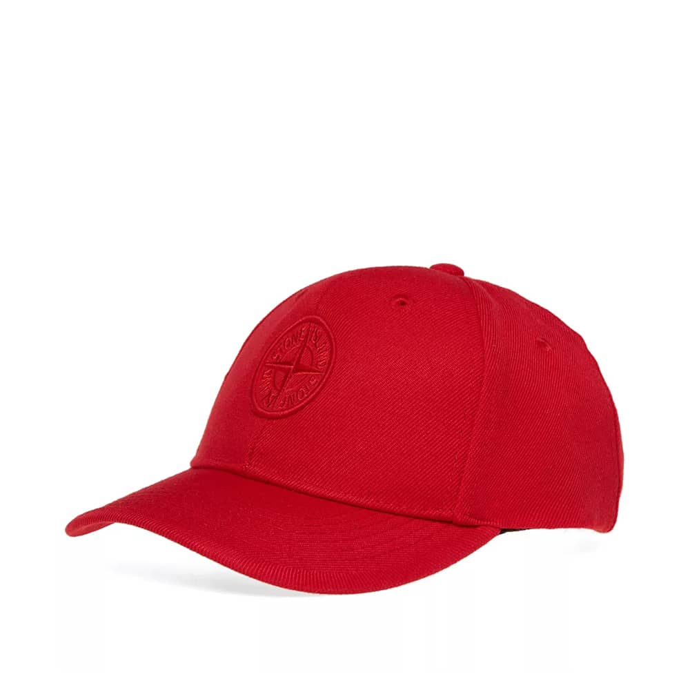 stone island classic embroidered baseball cap