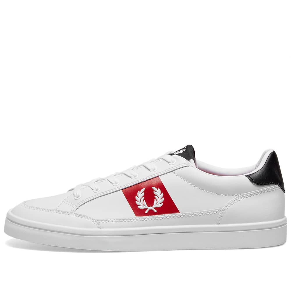 fred perry deuce leather white