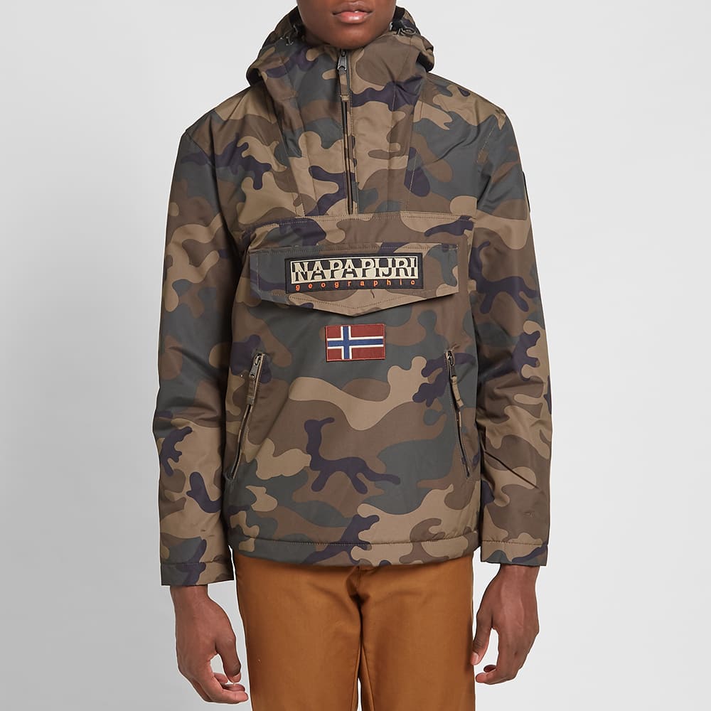 Napapijri Rainforest Camo Jacket Green Camo | END.