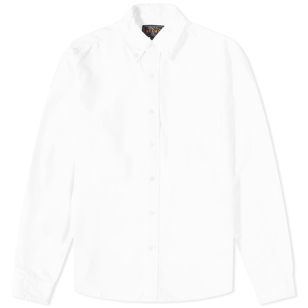 Beams Plus Button Down Oxford Shirt White END. (NL)