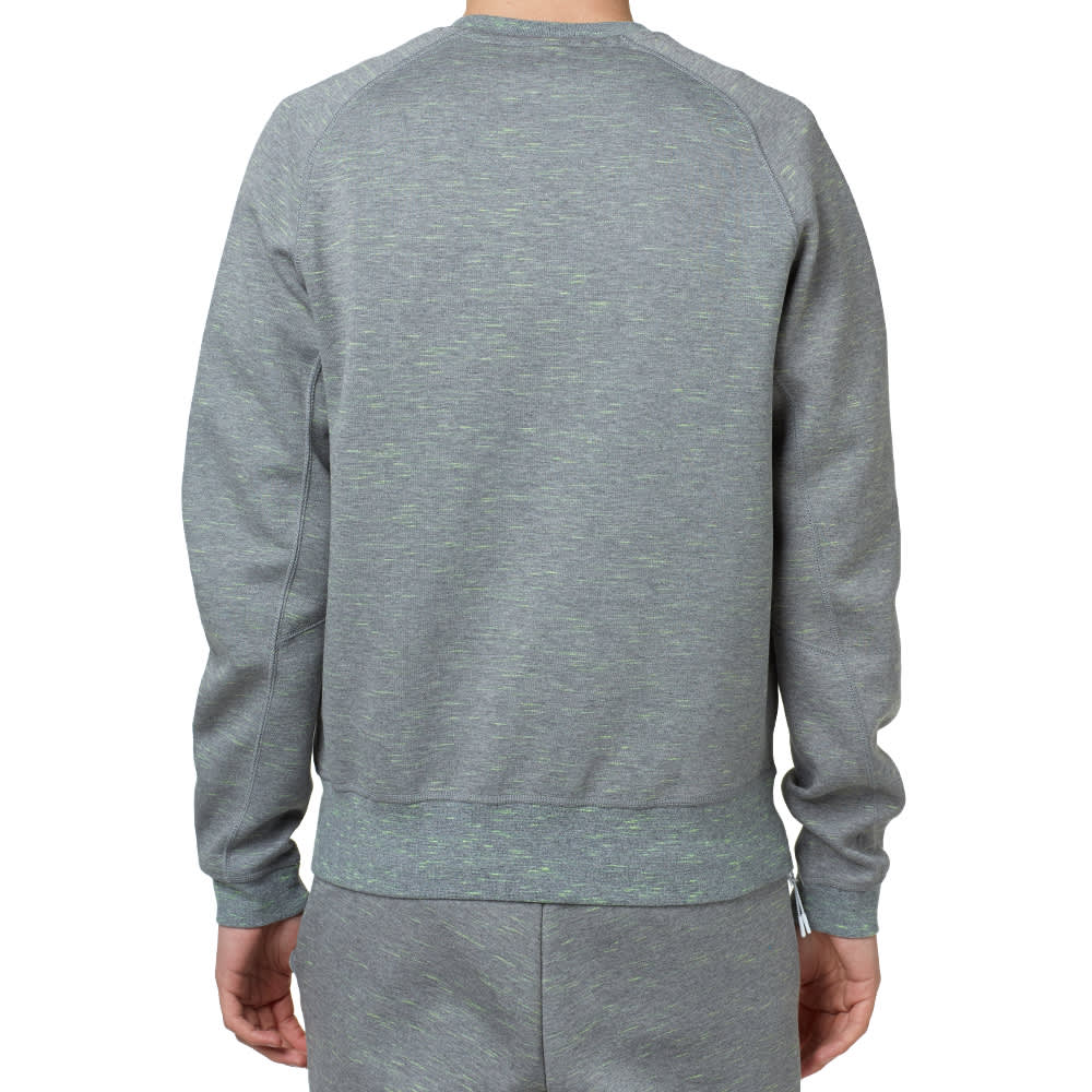 Nike Tech Fleece Crew Carbon Heather & White END.