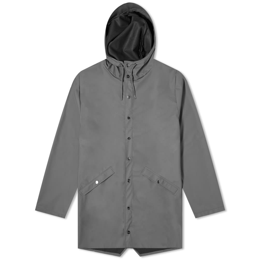 RAINS Long Jacket Charcoal END. (AU)