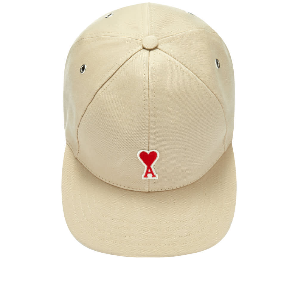 AMI Heart Logo Baseball Cap Beige | END.
