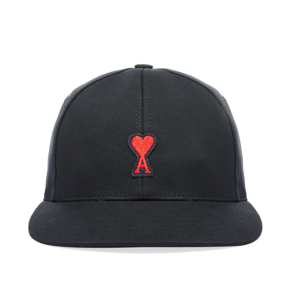 AMI Heart Logo Baseball Cap Navy | END.
