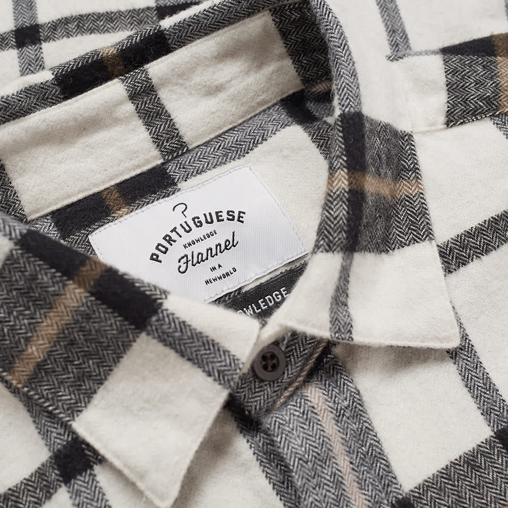 black and white flannel overshirt