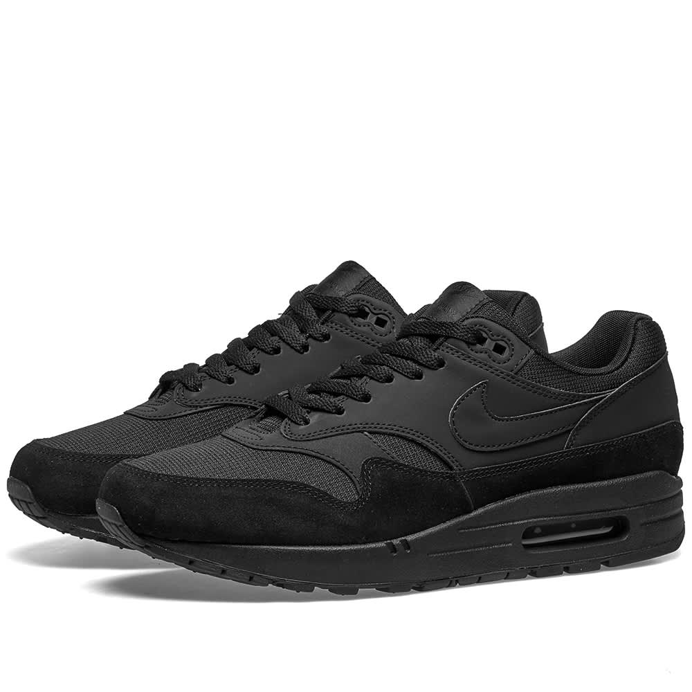 air max 1 black black