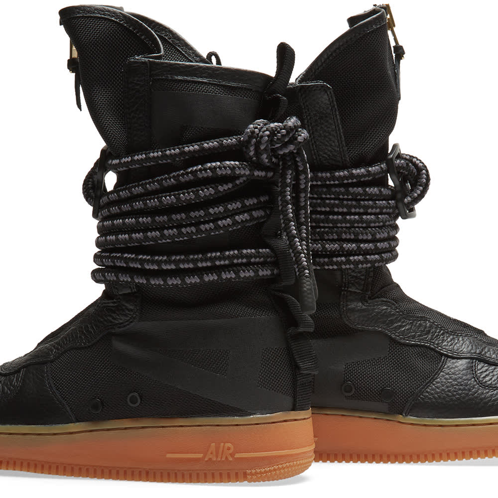 nike sf air force 1 hi boot black