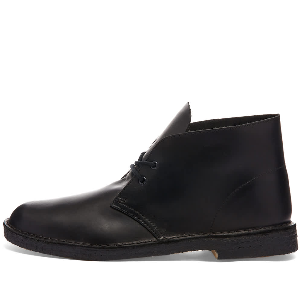 desert boot black polished