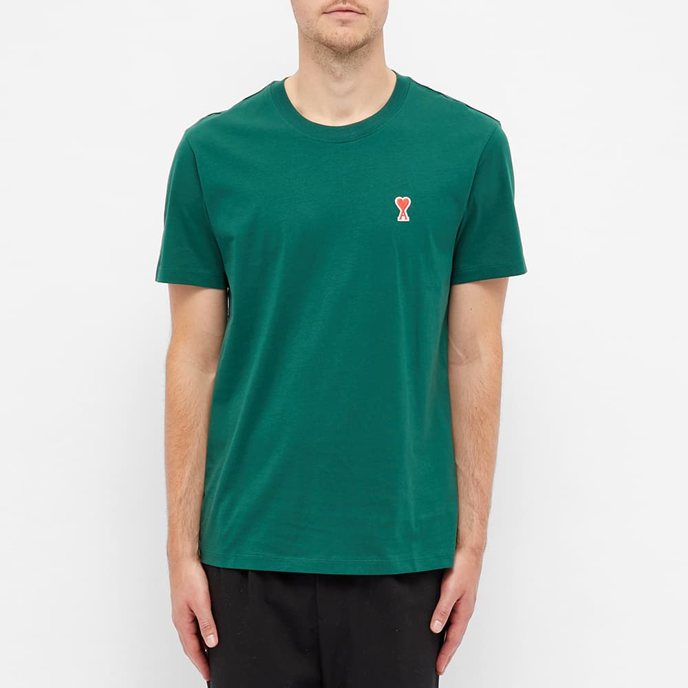 AMI Small A Heart Tee Green | END. (Global)