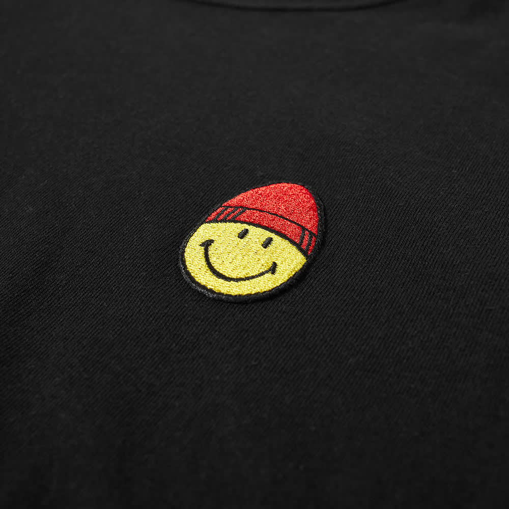 smiley x h&m black shirt