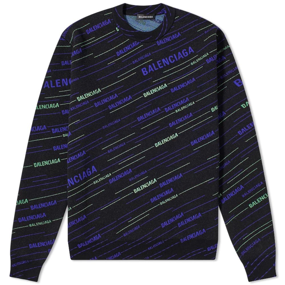 balenciaga all over print t shirt