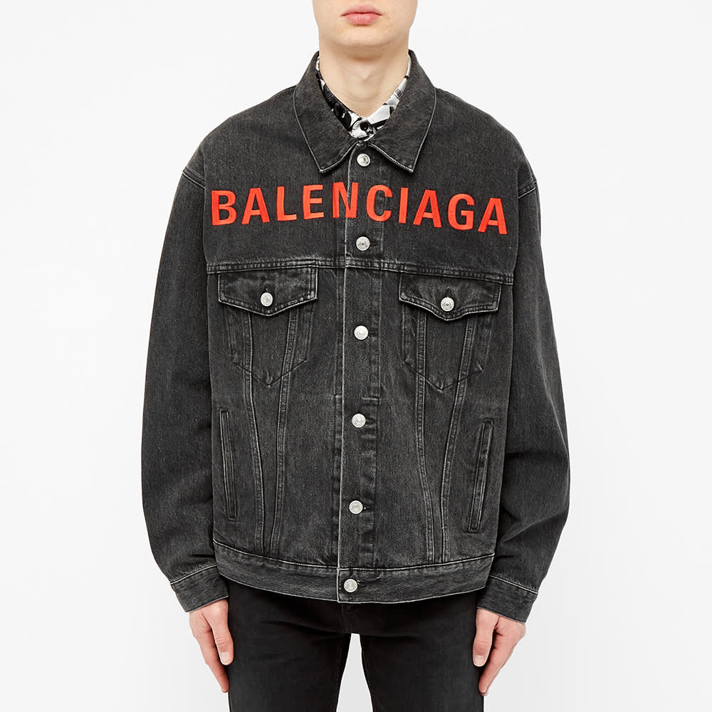 balenciaga large logo jacket