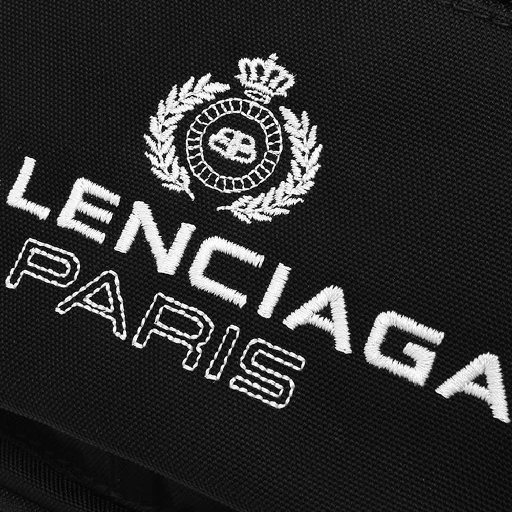 Balenciaga Paris Logo Waist Bag Black END.
