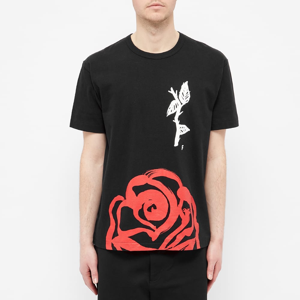 comme des garçons t shirt rose