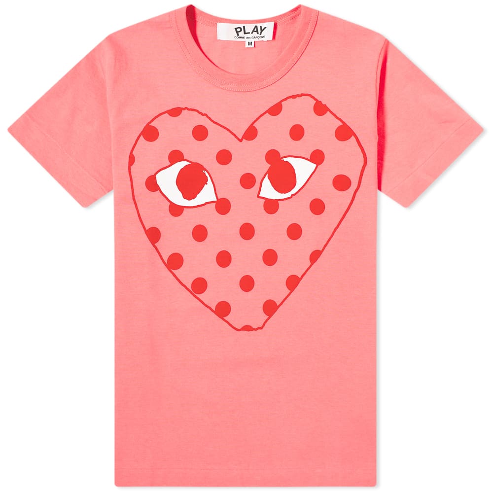 pink heart comme des garcons shirt