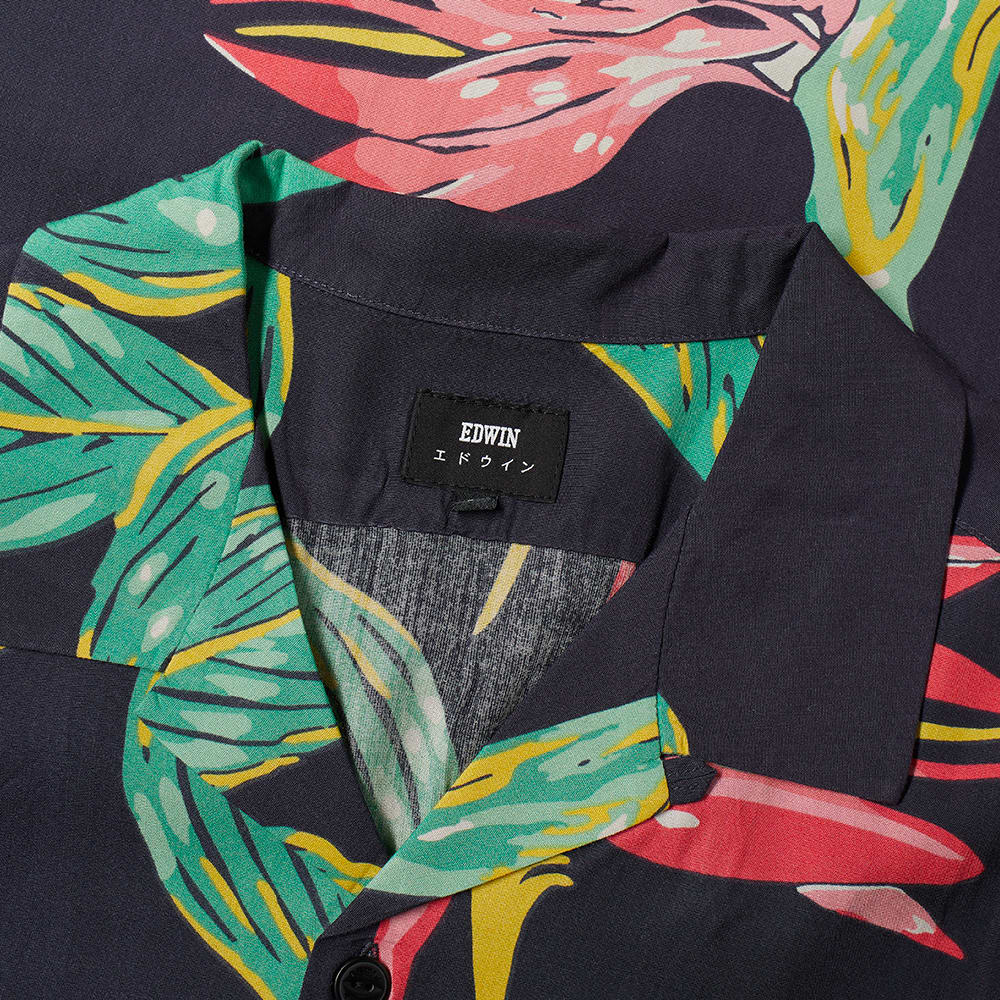 Edwin Short Sleeve Resort Shirt Ebony Birds of Paradise END. (UK)