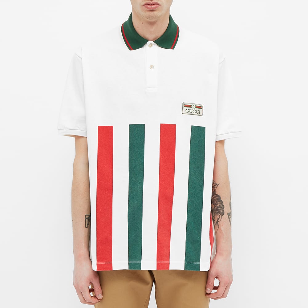 gucci web stripe polo shirt