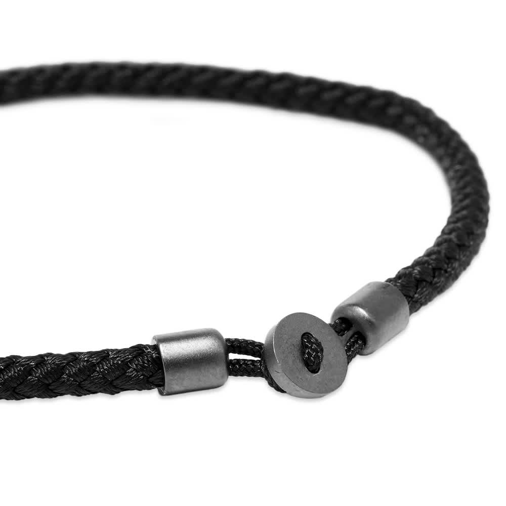 black rope bracelet