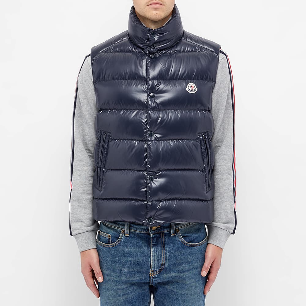 Moncler navy body warmer clearance