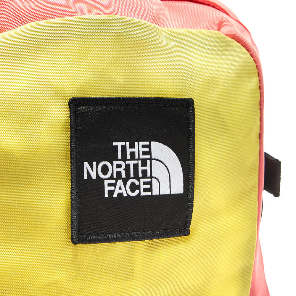 yellow north face bookbag