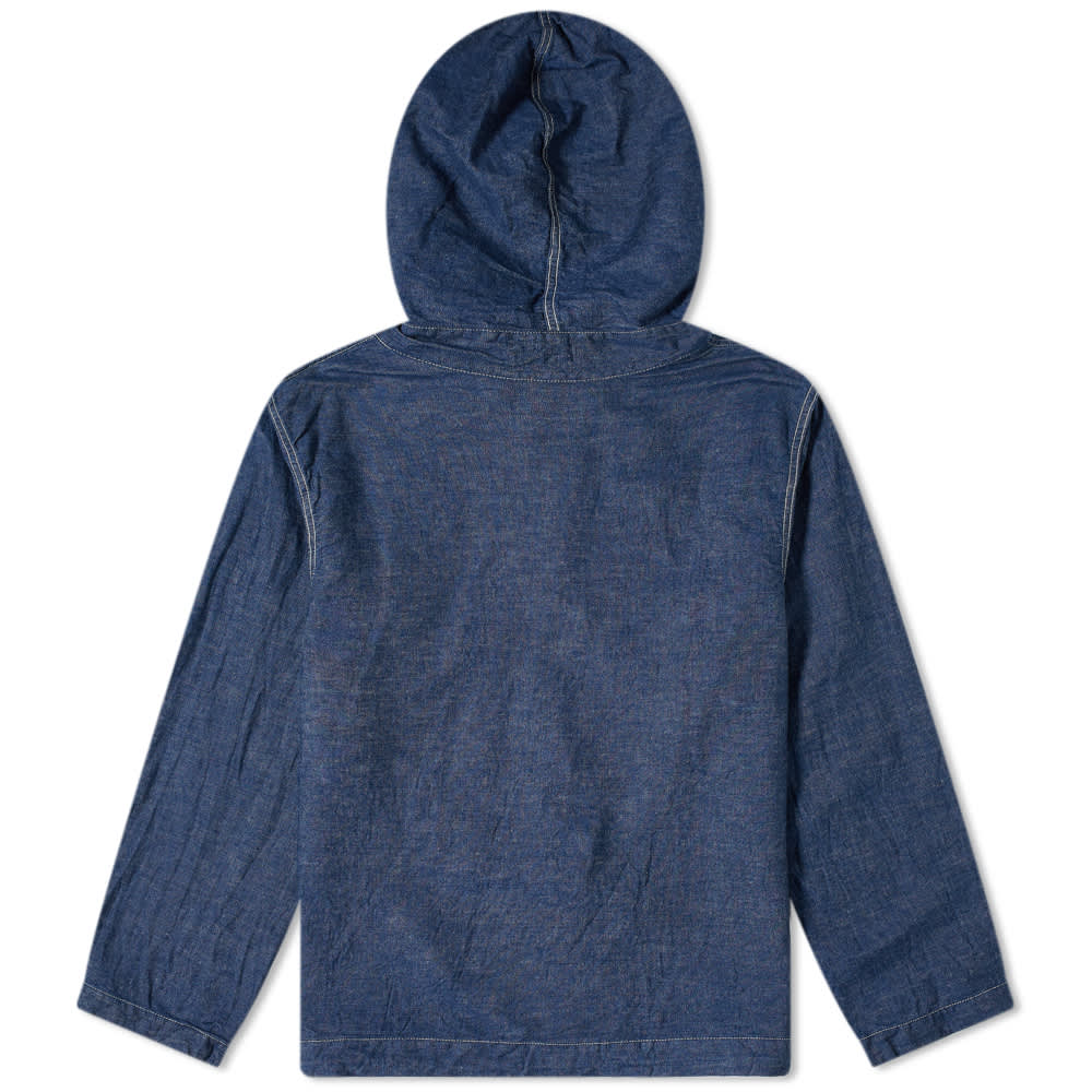 navy hooded parka