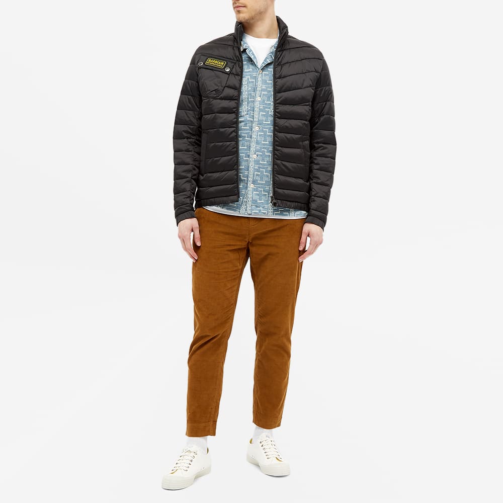 barbour international chain baffle quilted jacket