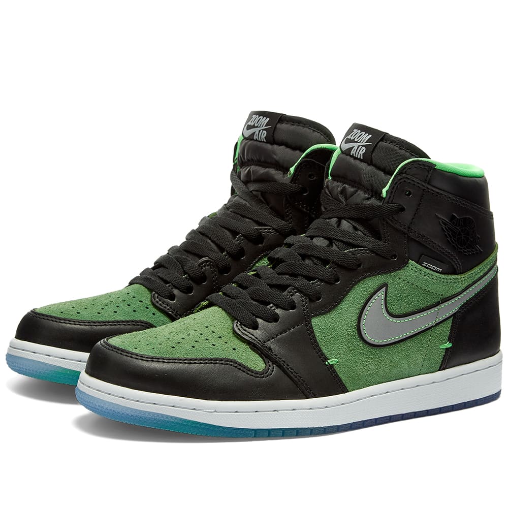 Zoom air jordan 1 green Outlet