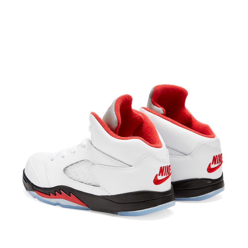 Jordan retro 5 true white fire red Clearance