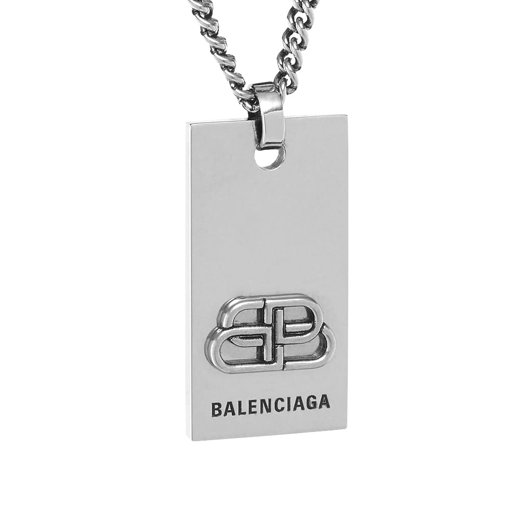 Balenciaga BB Necklace Silver | END. (UK)