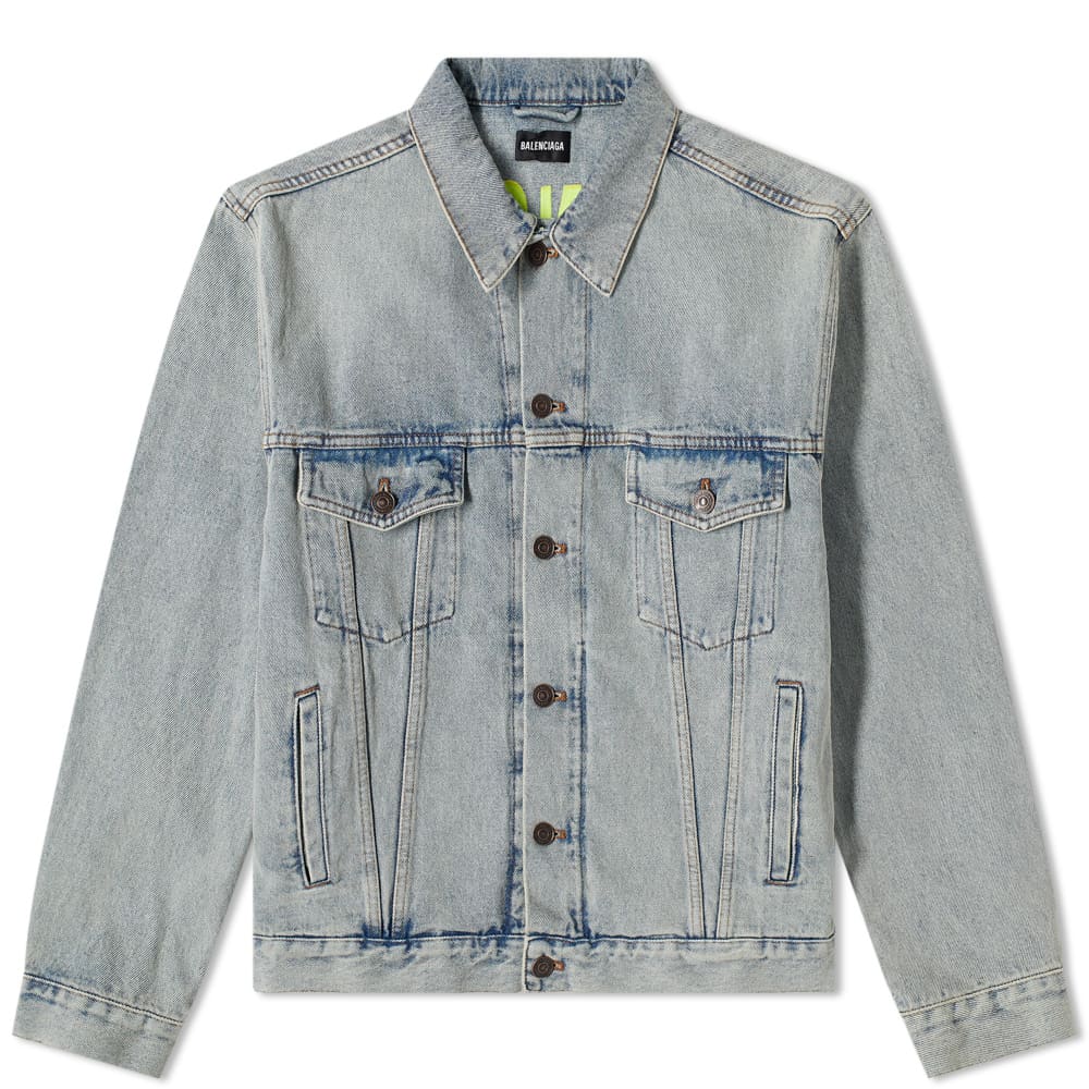 balenciaga embroidered denim jacket