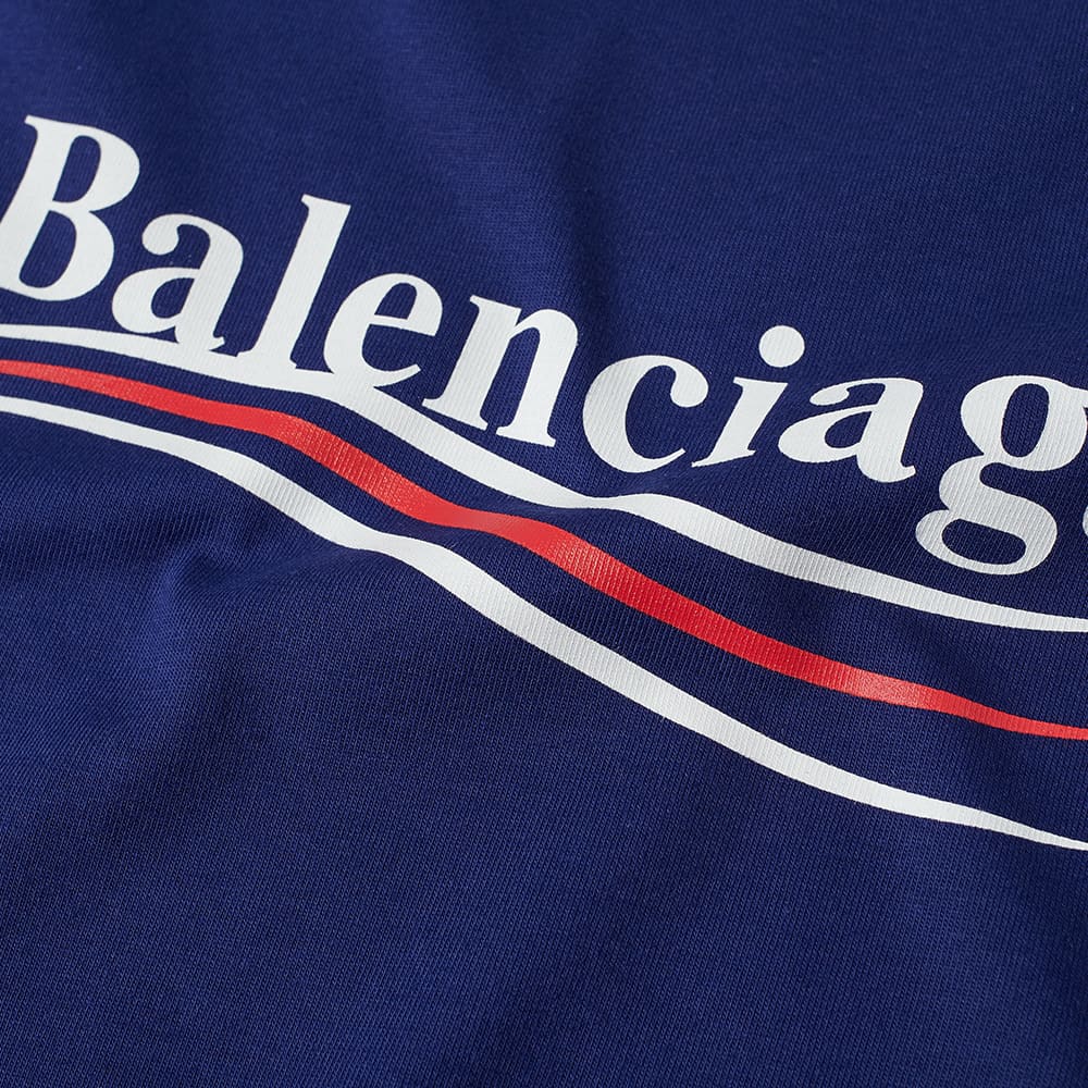 Balenciaga Political Campaign Logo Tee Pacific Blue & White END. (US)