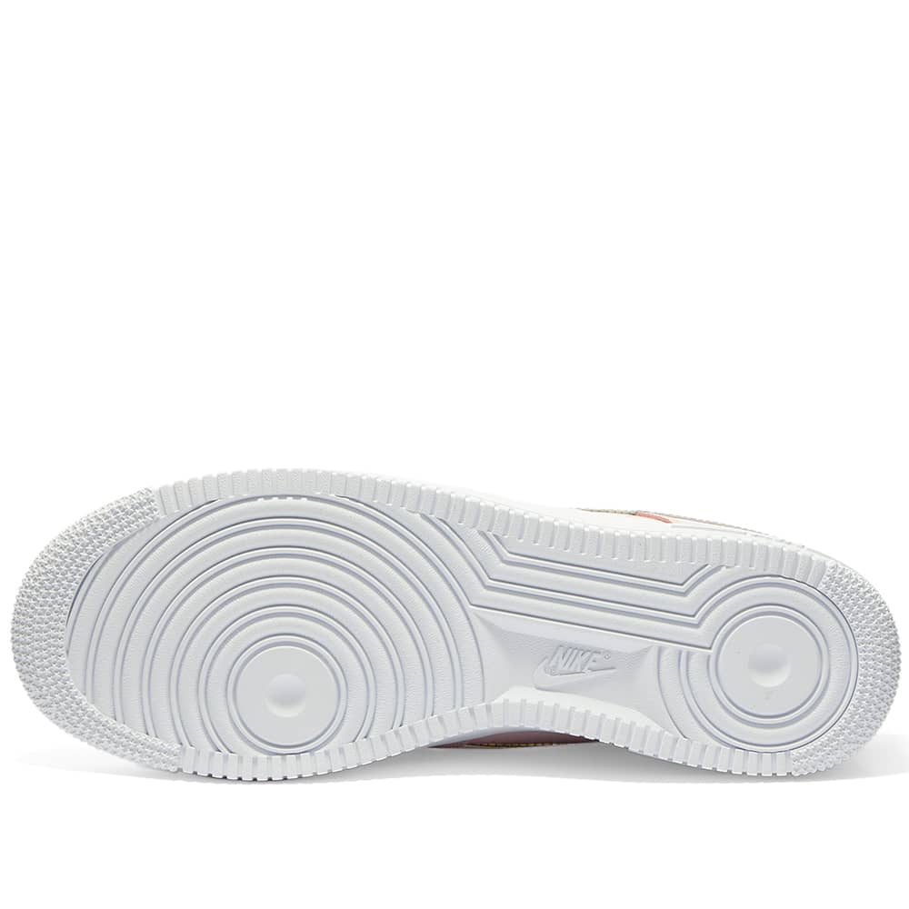 air force 1 07 trainers barely rose irridescent white f
