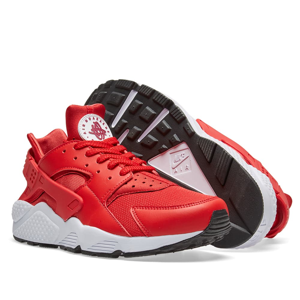 red black and white huaraches