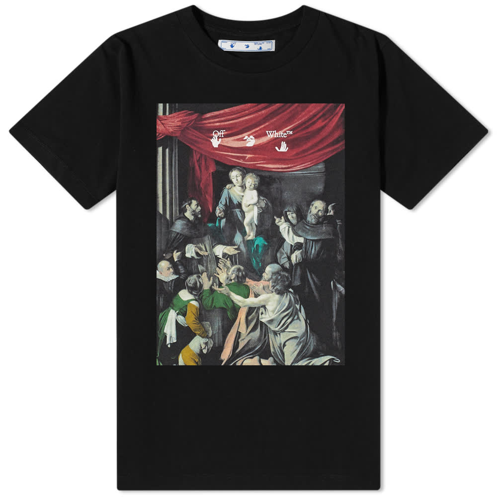 off white caravaggio tee black