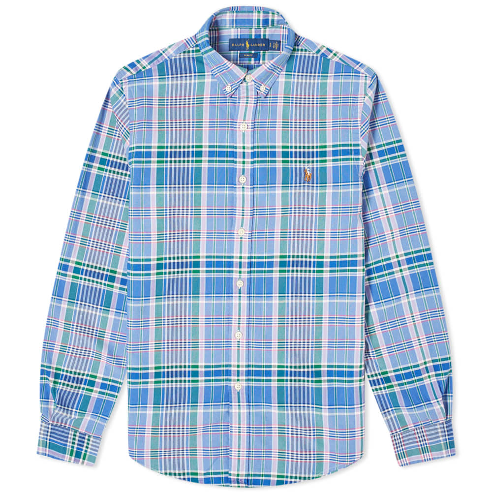 plaid ralph lauren button down