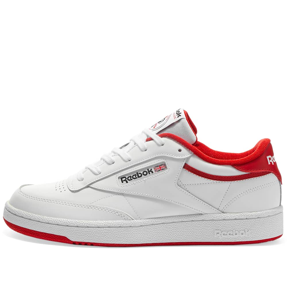 reebok club c white green