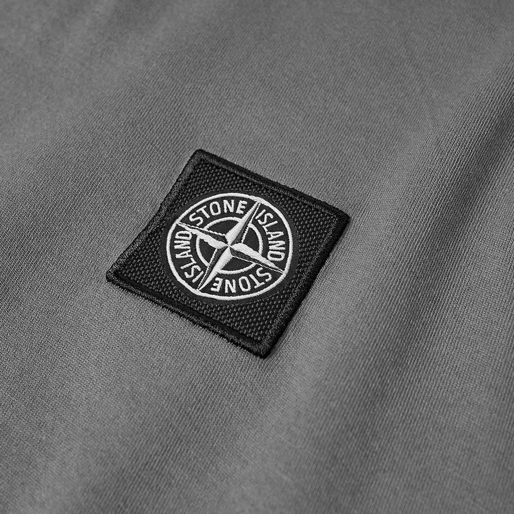 stone island garment dyed patch logo tee