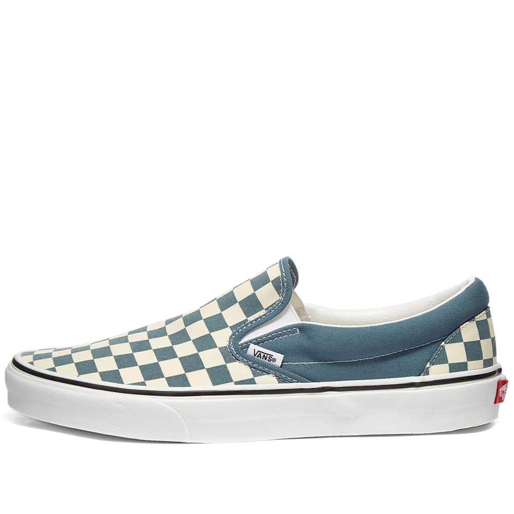 checkerboard vans baby blue