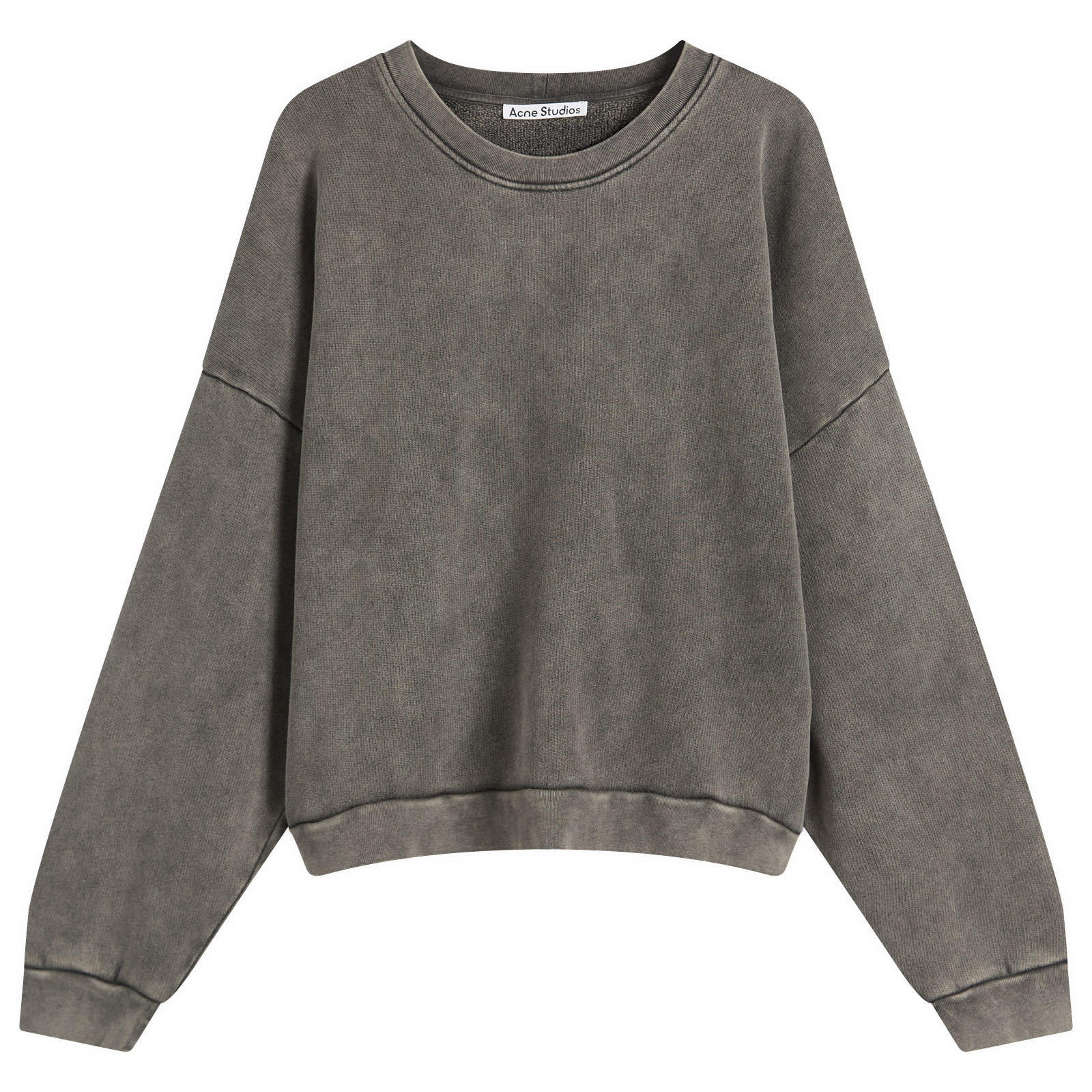 아크네스튜디오 Acne Studios Fester 빈티지 크루 스웨트 페이디드 블랙