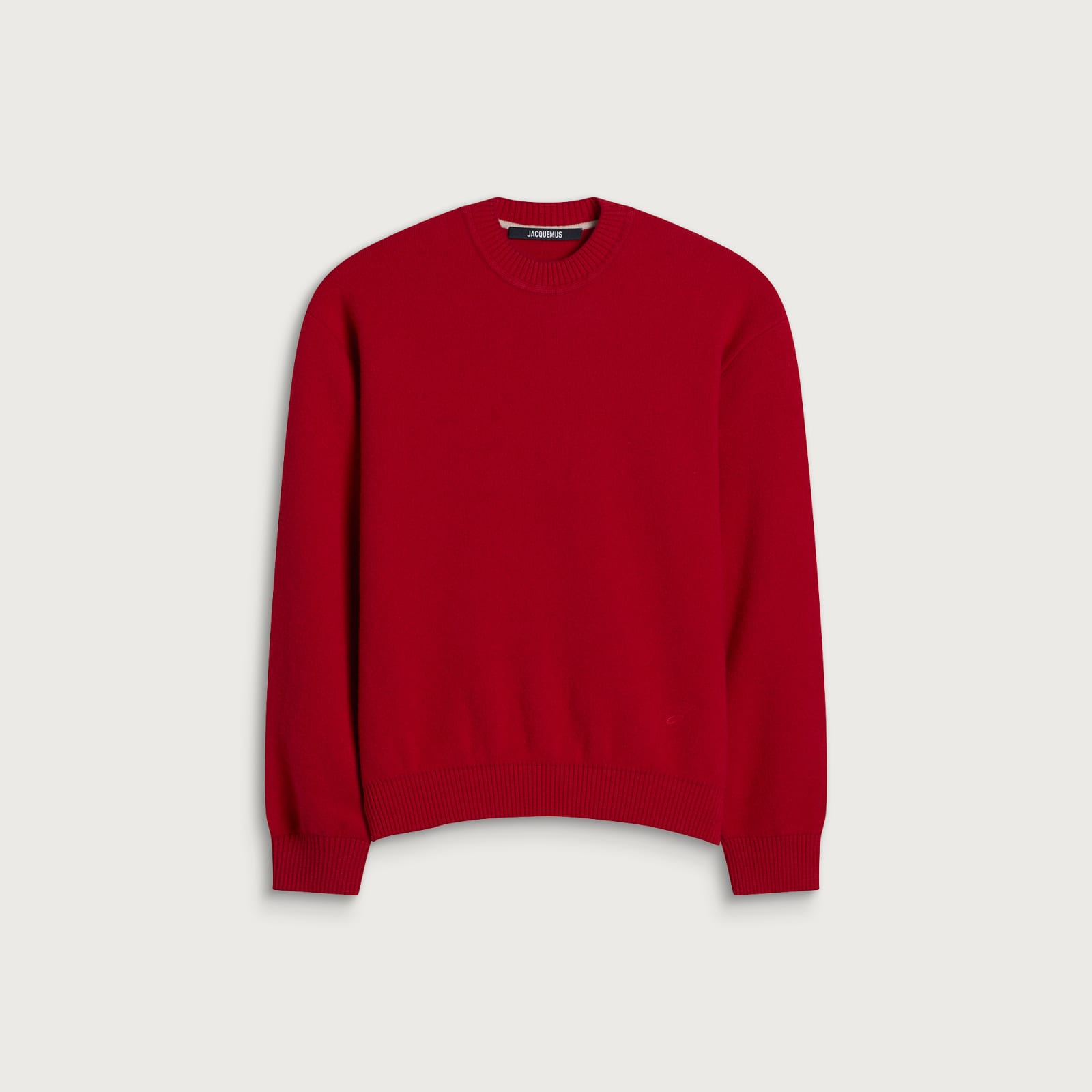 자크뮈스 울 캐시미어 점퍼 레드
