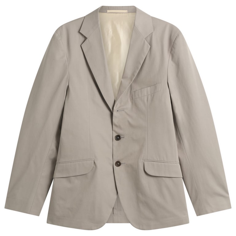 질샌더 Jil Sander 애시 그레이 코튼 레귤러 핏 블레이저